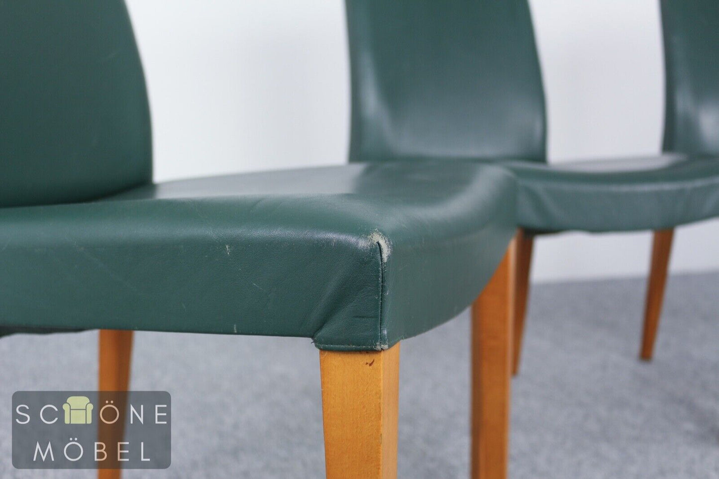 Hübsche Leder Stühle Essstühle Café Stuhl Chair Gastro Möbel ca. 100 Stück