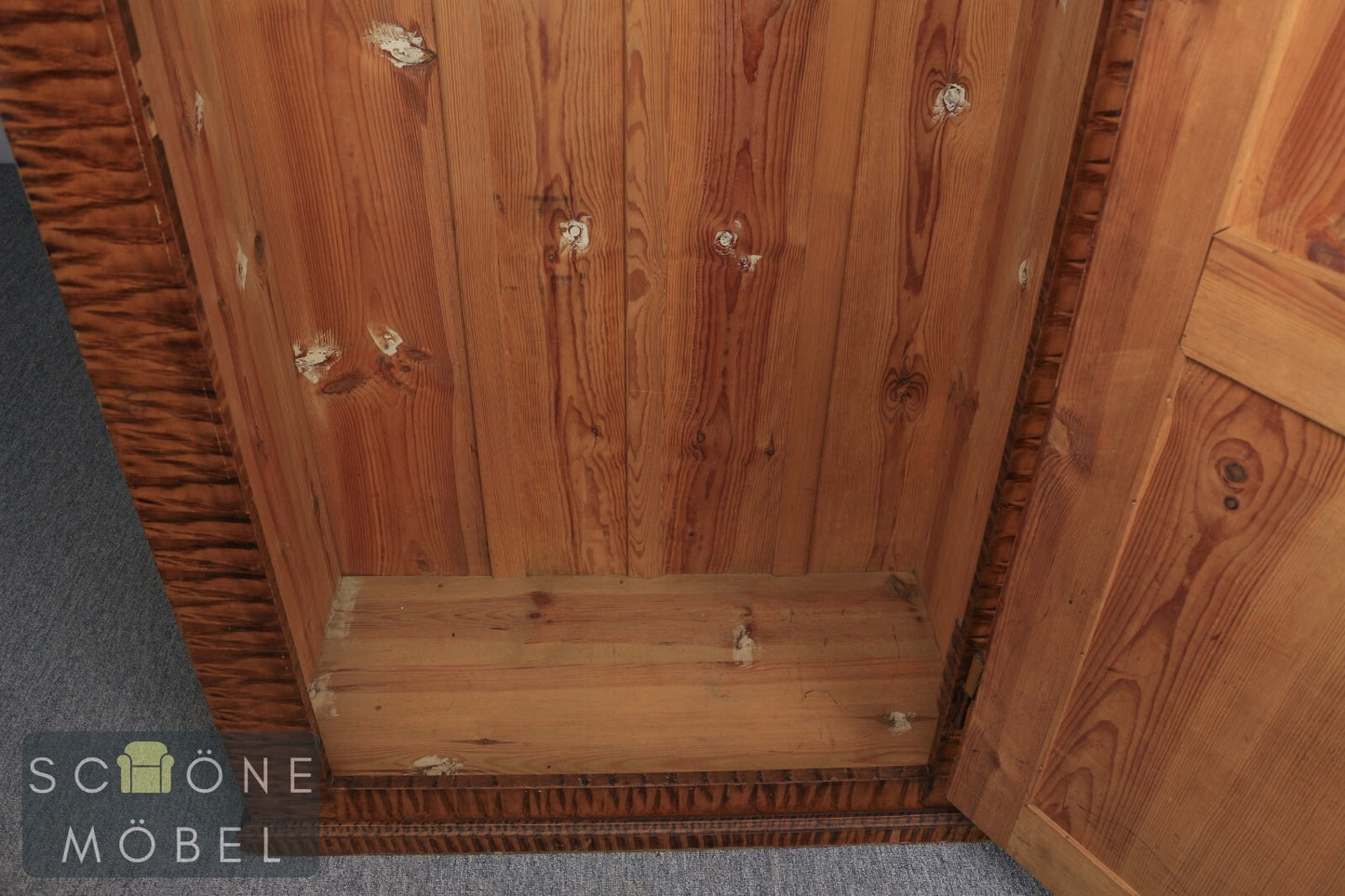 Art Deco Stil Kleiderschrank Vintage Garderobe Biedermeier Stil Schrank