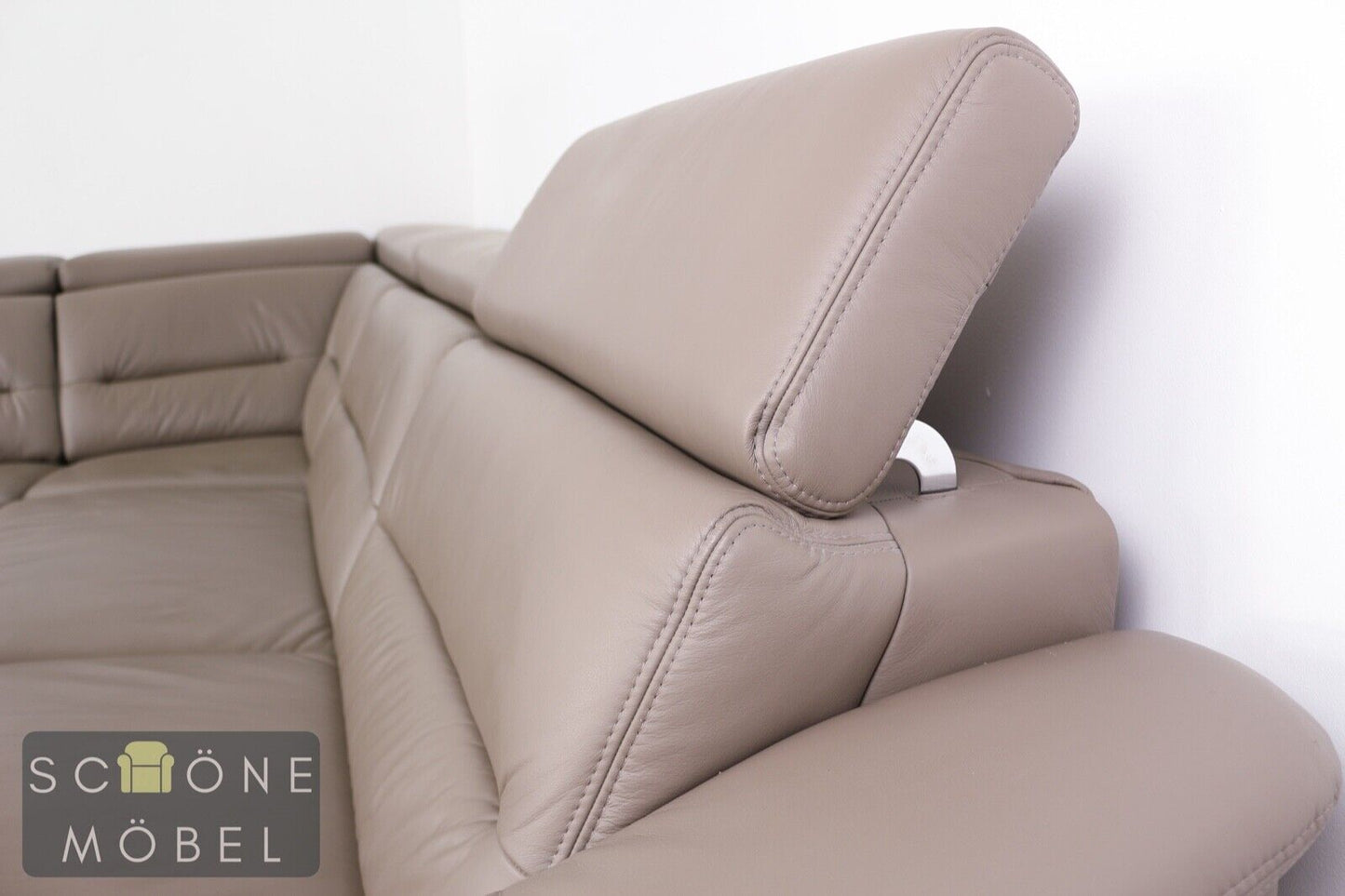 Bequemes Designer Ecksofa Ledersofa Echtleder Sofa Moderne Couch Leder 5 sitzer