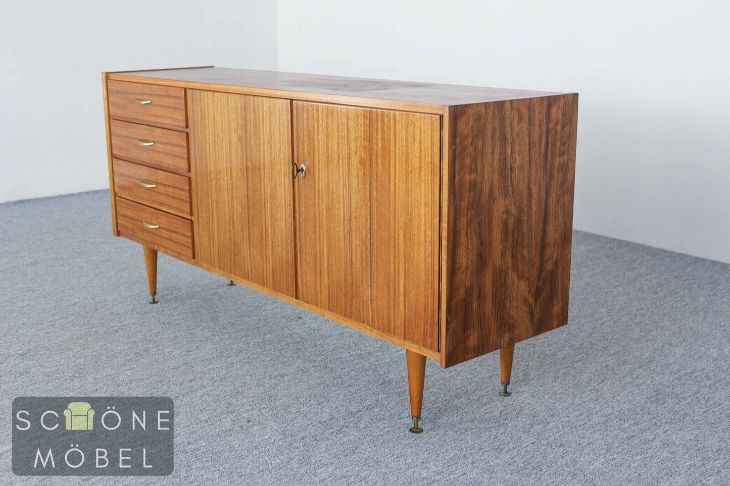 Vintage DDR Sideboard Mid Century Kommode Anrichte Retro TV-Board 60er 70er Jahr