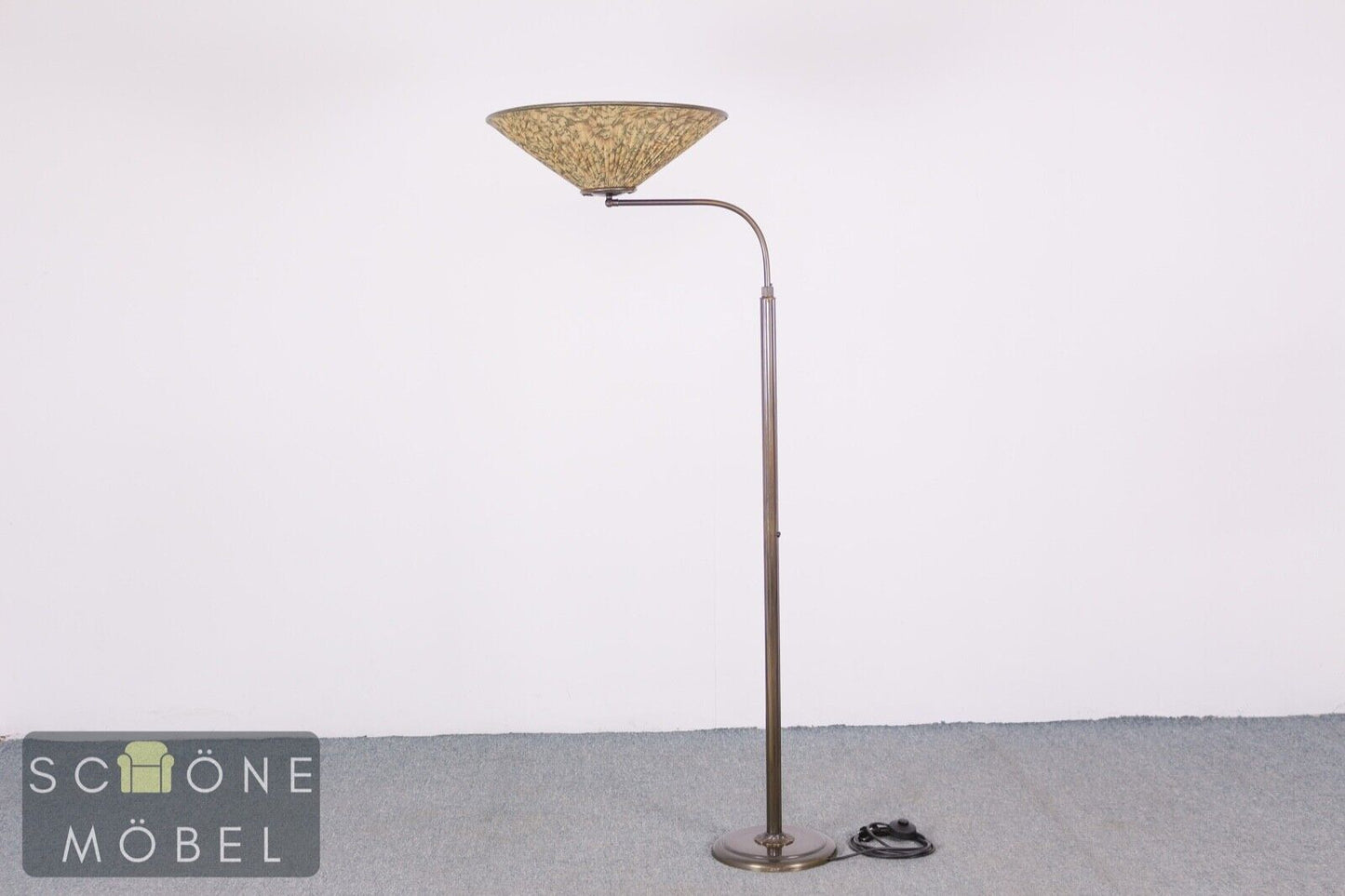 Schöne Antik Stil Stehlampe Lampenschirm Lampe E27 Fassung Schalter Messing