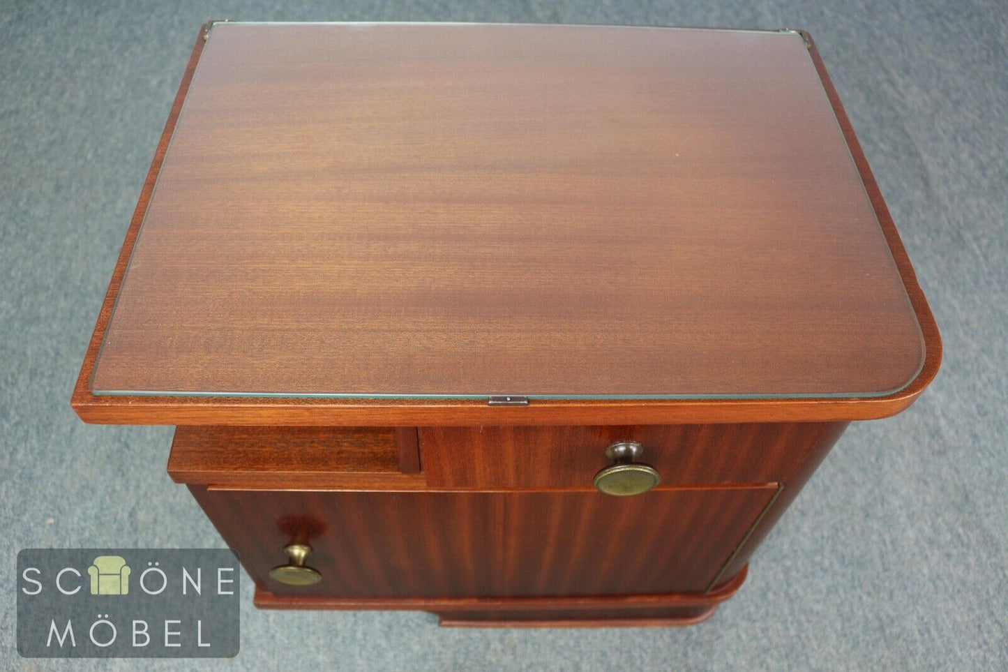 2x 50er Jahre Nachttische Vintage Nachtschränkchen Schränkchen Kommode