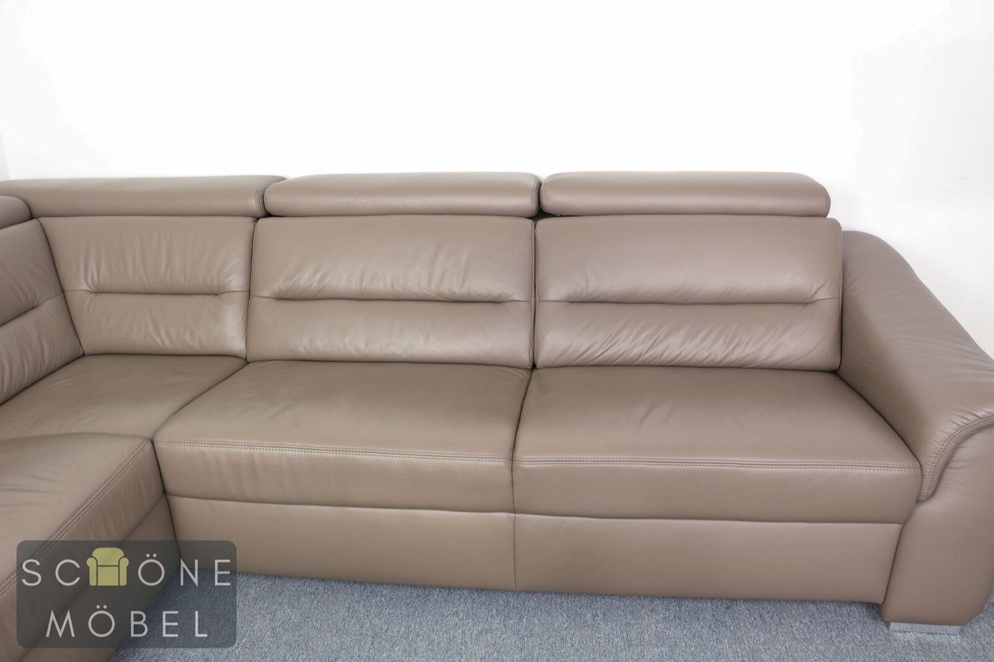 Bequemes Designer Ecksofa Ledersofa Echtleder Sofa Moderne Couch Leder 5 sitzer