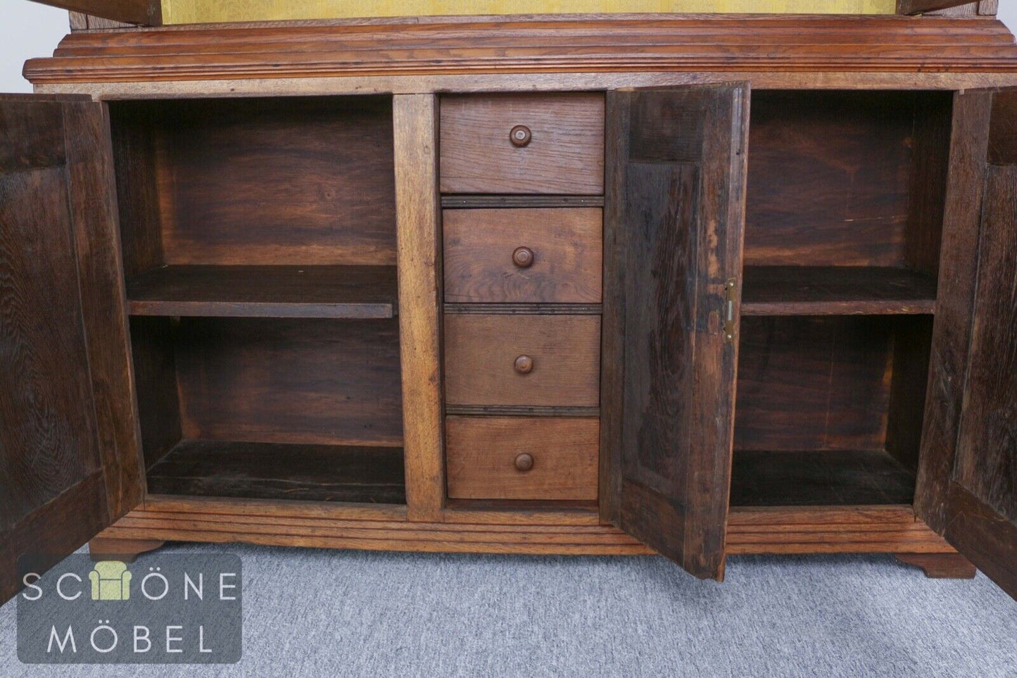 Schöne Antik Stil Vitrine Glasschrank Englisches Design Kommode Geschirrschrank