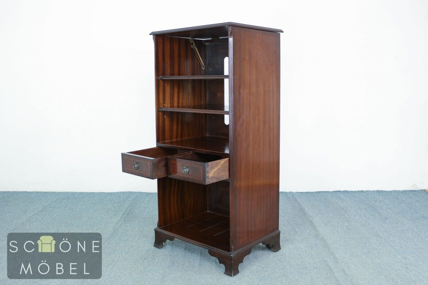 Schönes Englisches Design HiFi Schränkchen Kommode Antik Stil Regal Vertiko