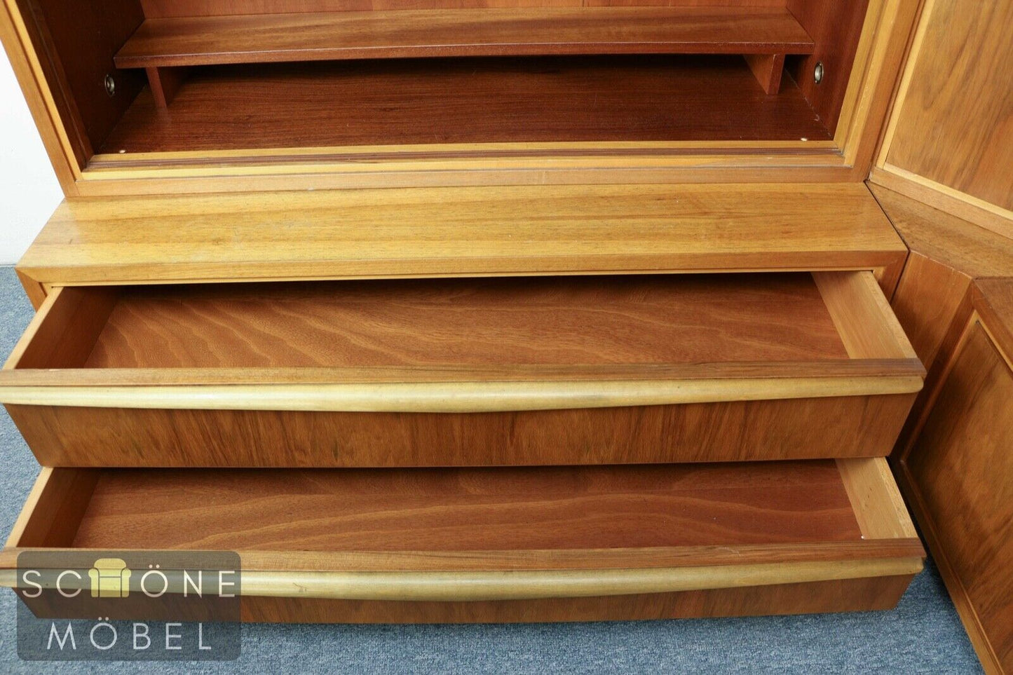 Brumax Vintage Bücherschrank Bücherregal Regal Shelf Bibliothek Eckschrank