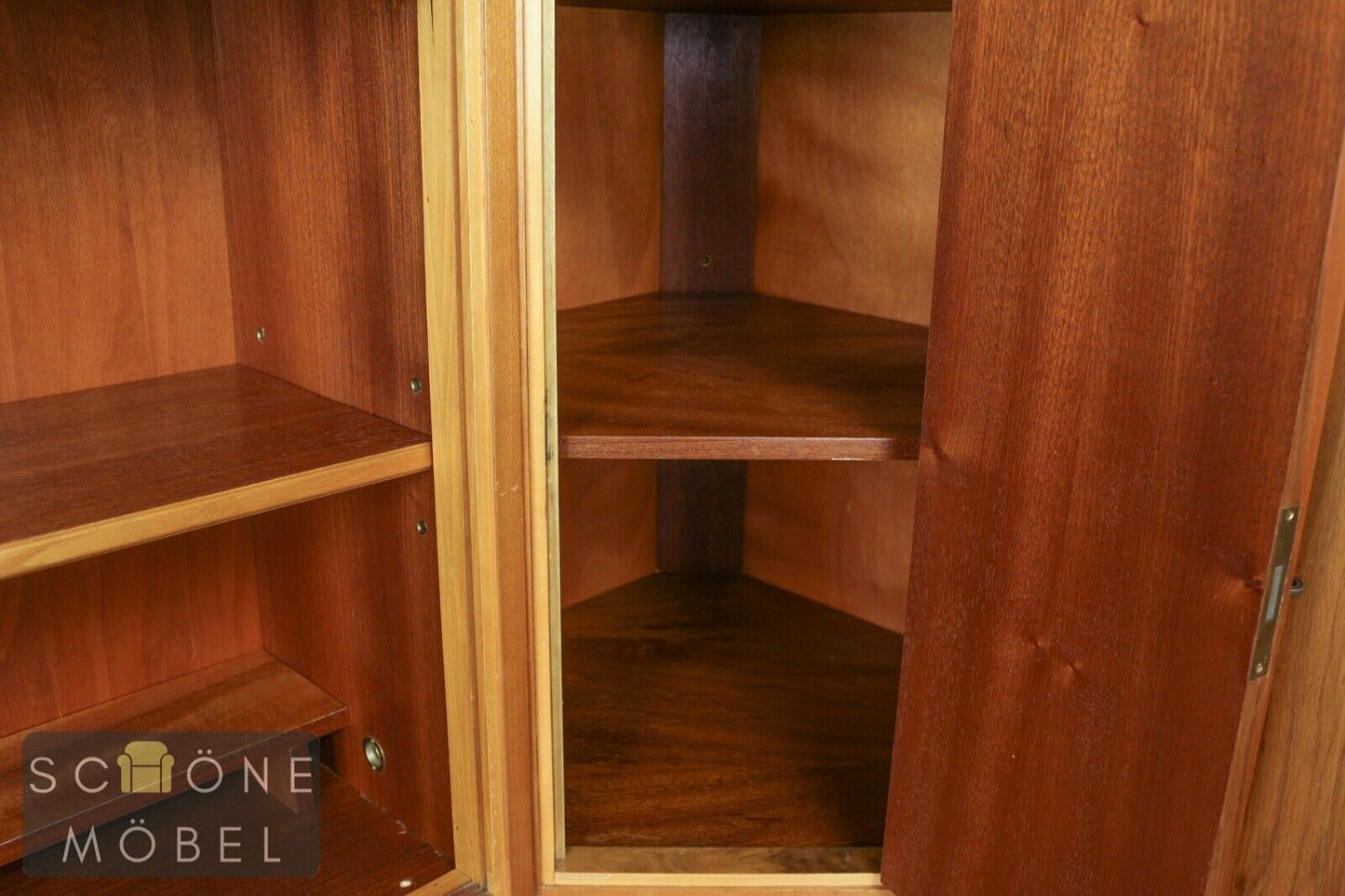 Brumax Vintage Bücherschrank Bücherregal Regal Shelf Bibliothek Eckschrank