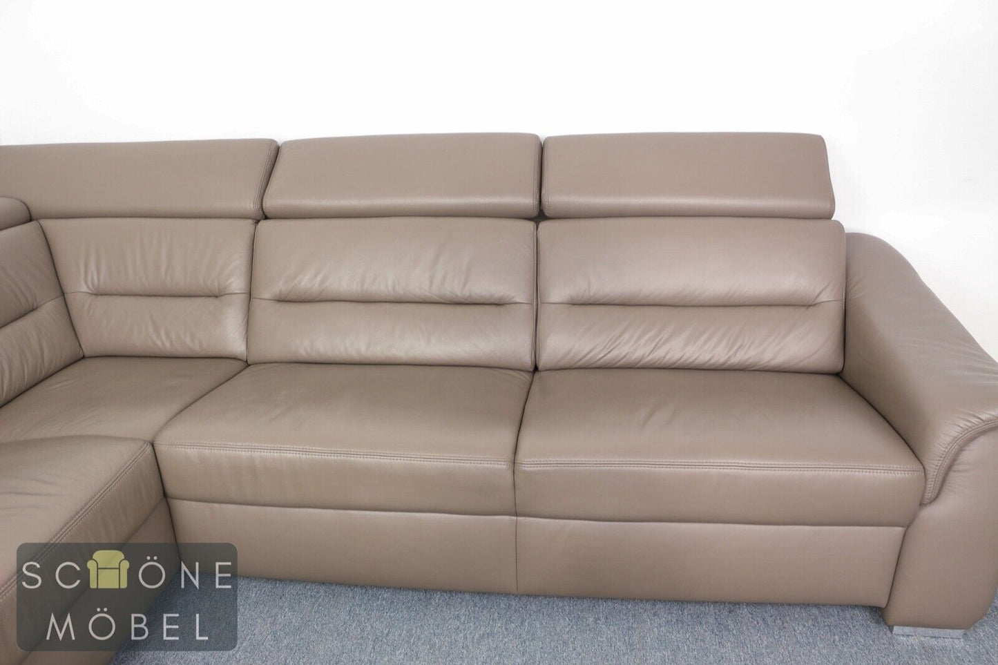 Bequemes Designer Ecksofa Ledersofa Echtleder Sofa Moderne Couch Leder 5 sitzer