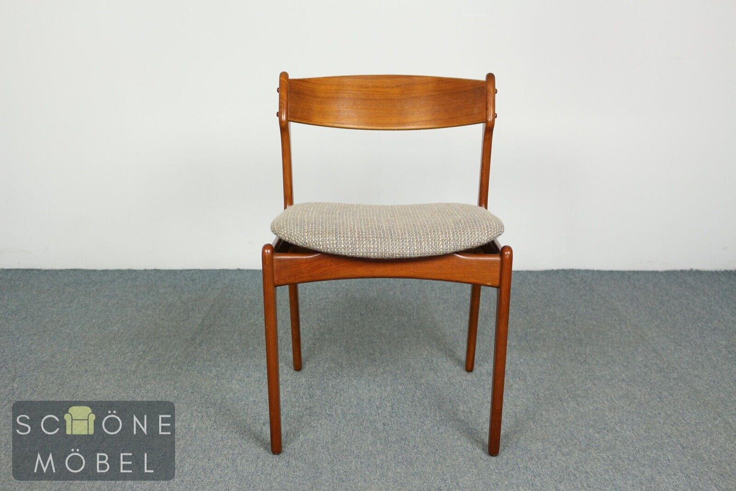Danish Design Erik Buch Vintage Stühle Mid Century Retro Essstühle Oddense Mask.