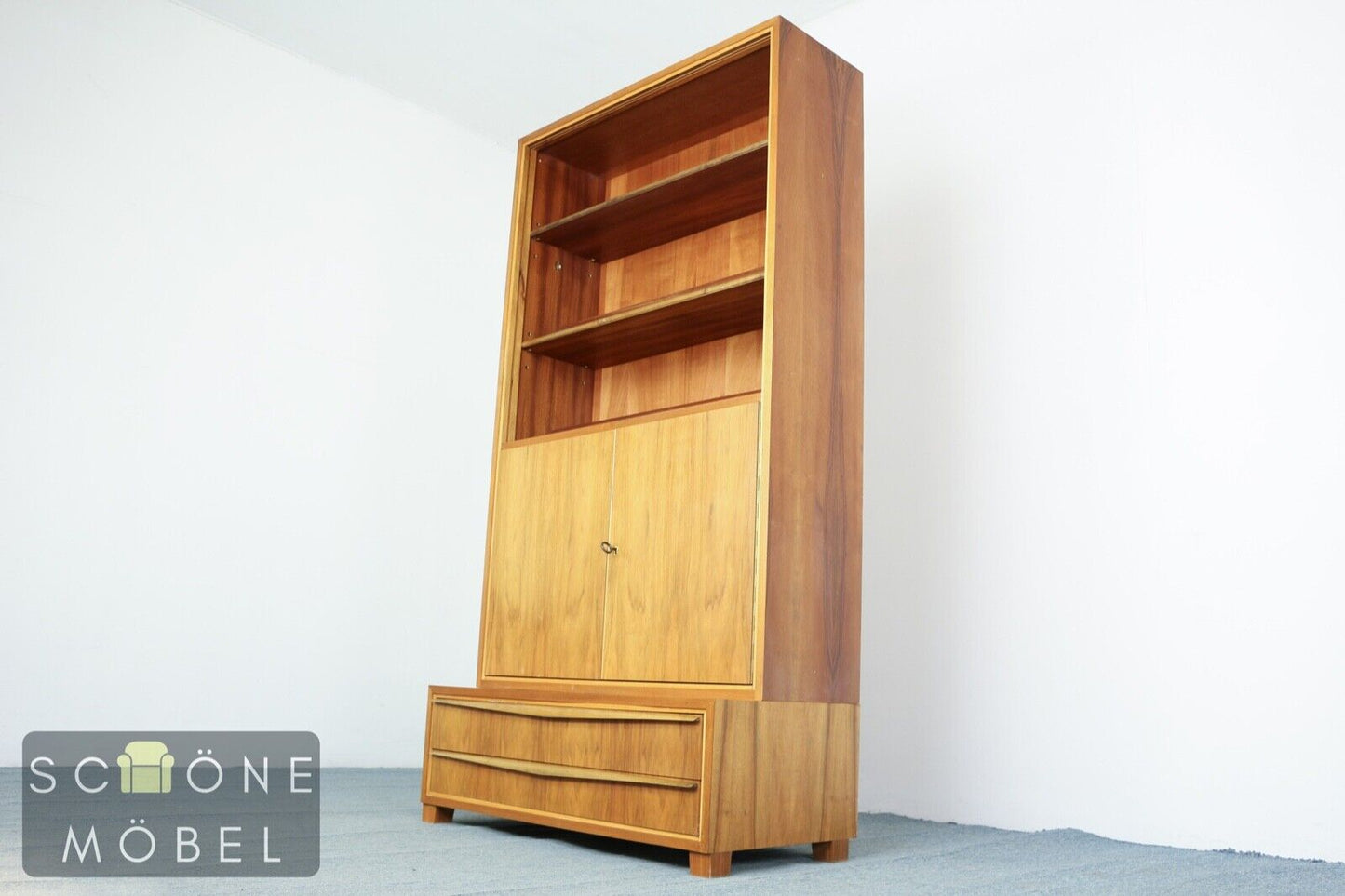 Brumax Vintage Bücherschrank Bücherregal Regal Shelf Bibliothek Wohnzimmer