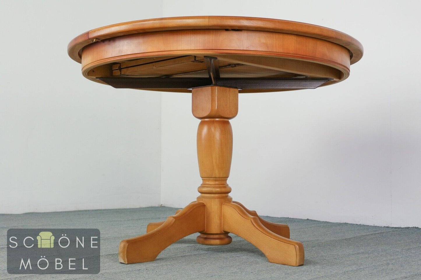 Antik Stil Esstisch ausziehbarer runder Tisch Esszimmer Dining Table