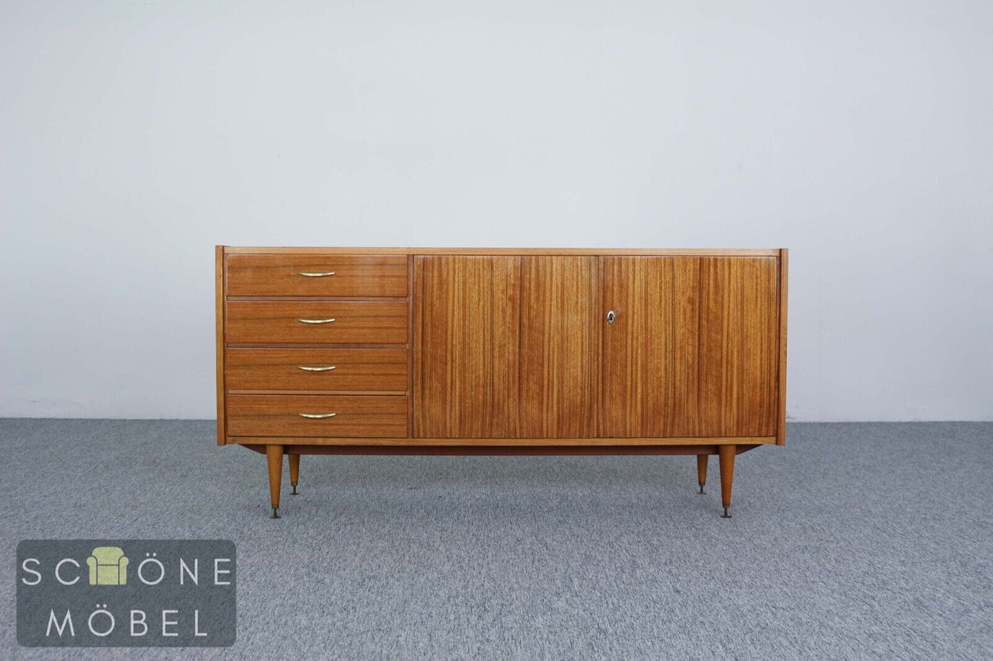 Vintage DDR Sideboard Mid Century Kommode Anrichte Retro TV-Board 60er 70er Jahr