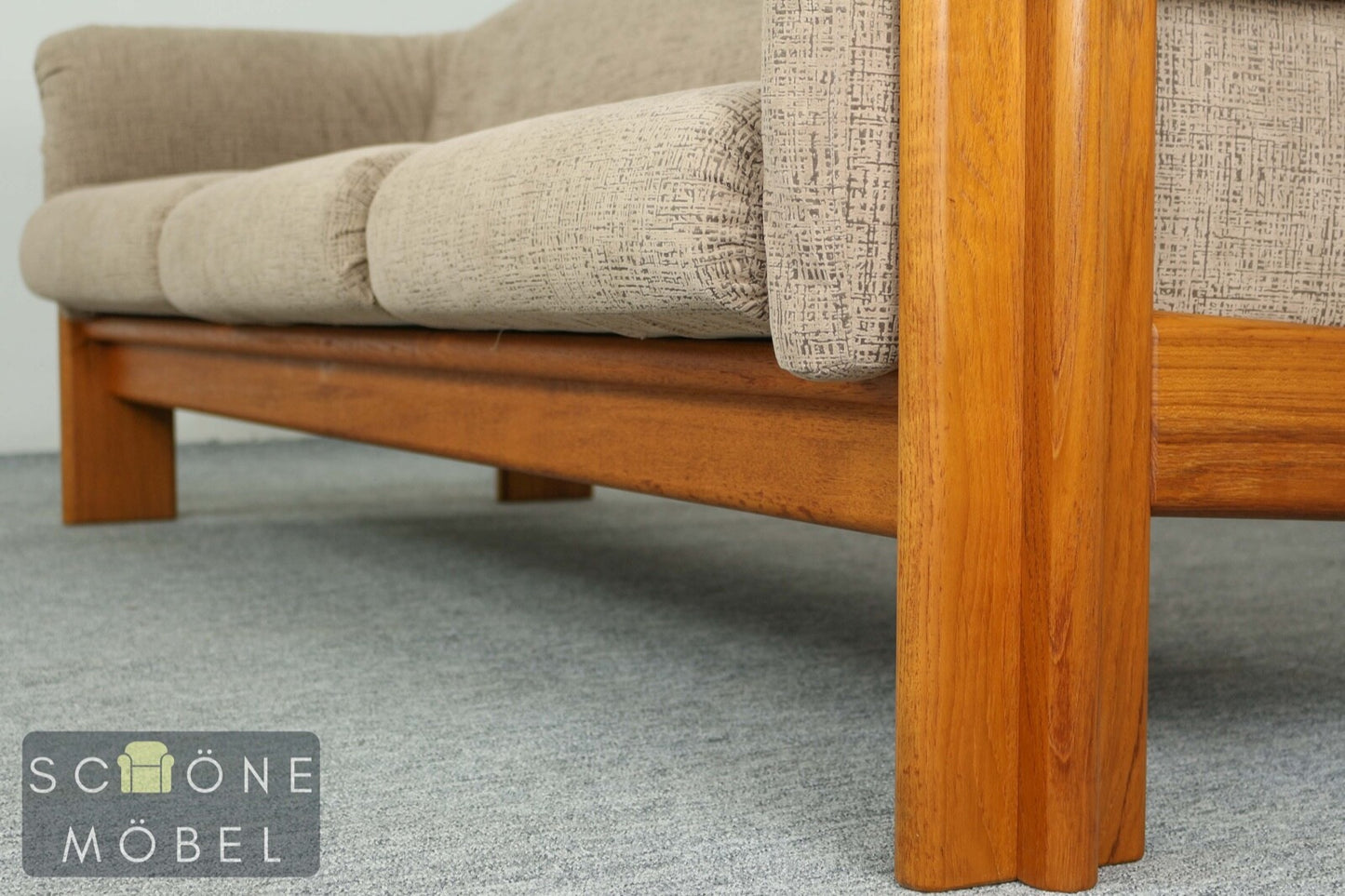 Silkeborg 3er Sofa Danish Design Vintage Couch Mid Century Retro 3 Sitzer Teak