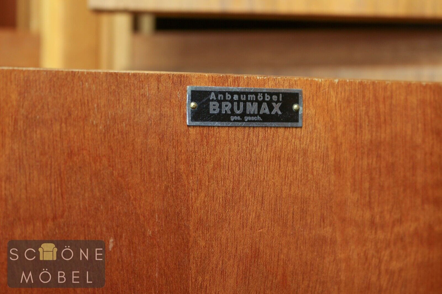 Brumax Vintage Bücherschrank Bücherregal Regal Shelf Bibliothek Eckschrank
