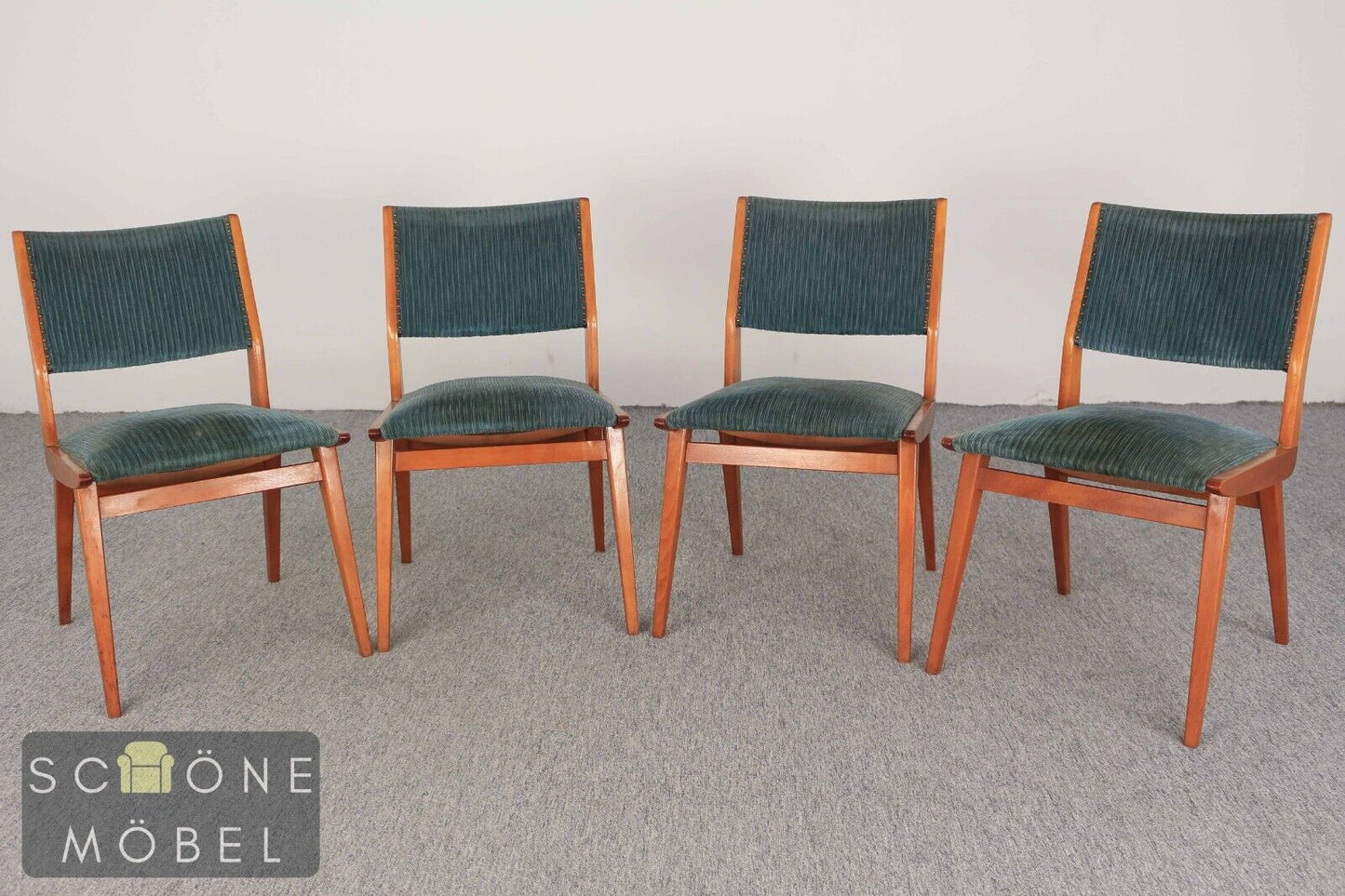 4x Esszimmerstühle Stühle Retro Vintage Stuhl Essstuhl Set Skandinavischer Stil