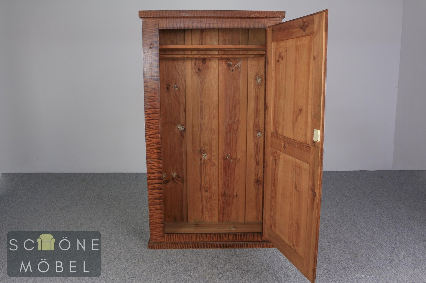 Art Deco Stil Kleiderschrank Vintage Garderobe Biedermeier Stil Schrank