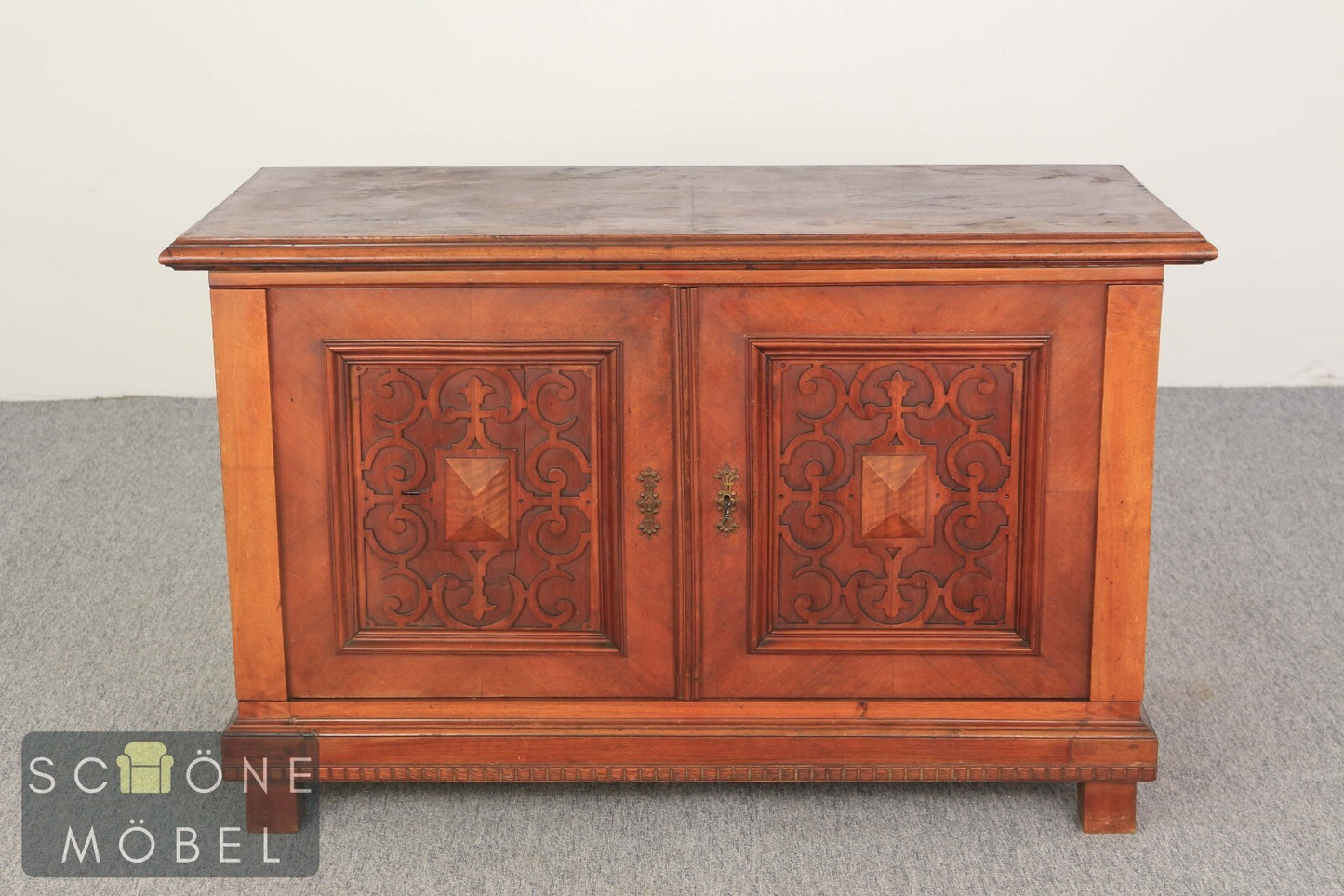 Gründerzeit Anrichte Antik Stil Sideboard Schränkchen Vintage Kommode Massivholz