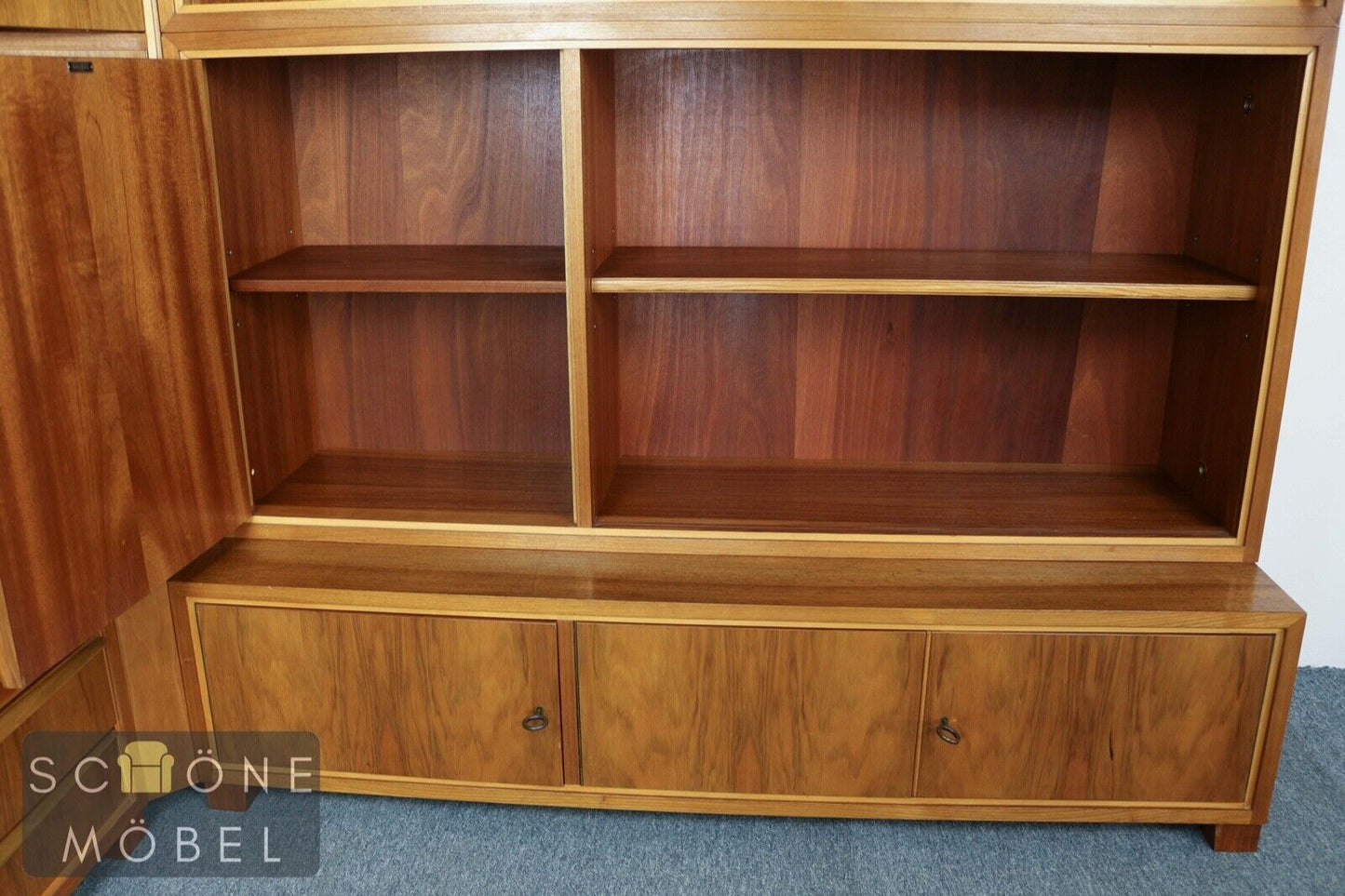 Brumax Vintage Bücherschrank Bücherregal Regal Shelf Bibliothek Eckschrank