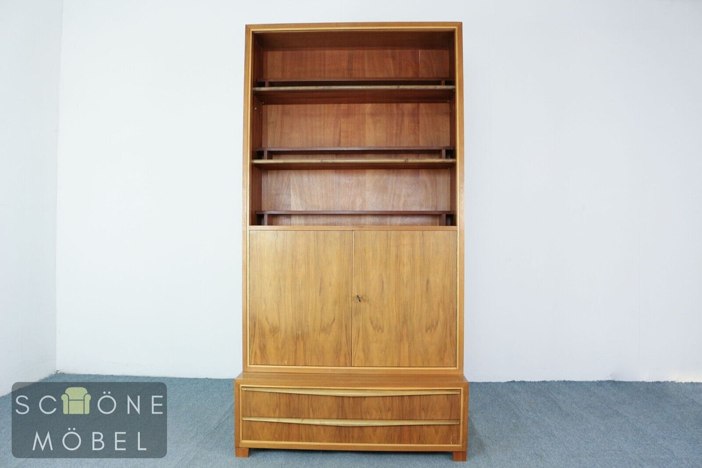 Brumax Vintage Bücherschrank Bücherregal Regal Shelf Bibliothek Wohnzimmer
