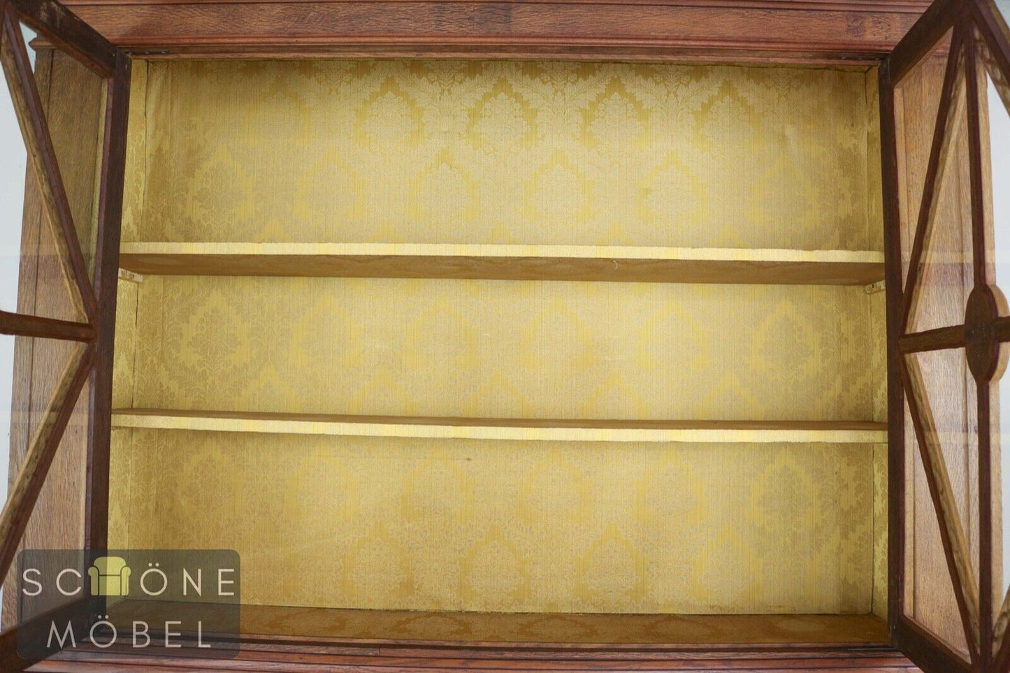 Schöne Antik Stil Vitrine Glasschrank Englisches Design Kommode Geschirrschrank