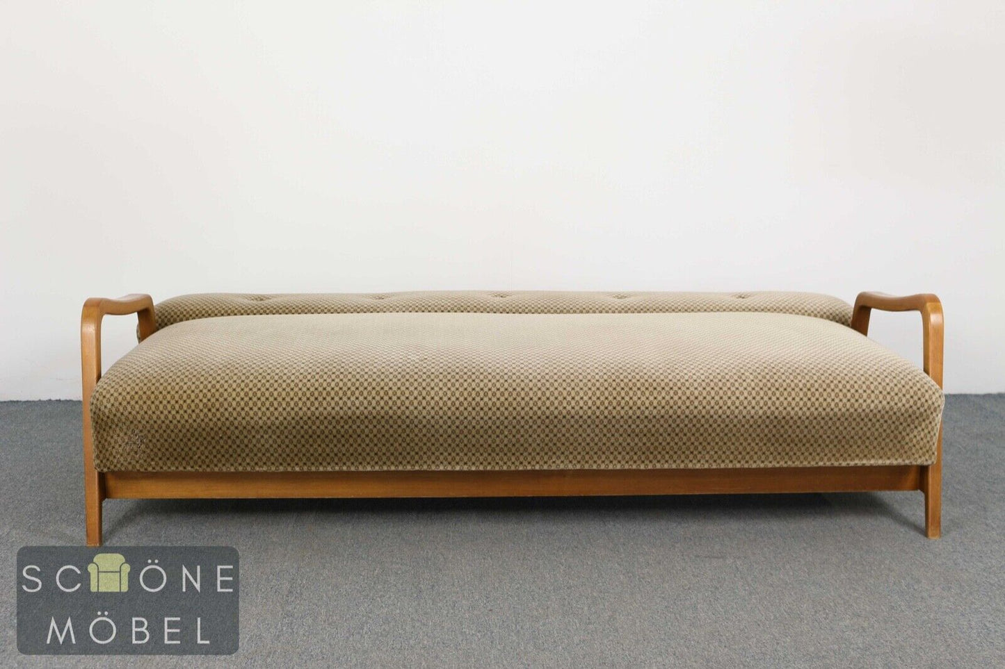 Mid Century Klappsofa 3er Sofa Vintage Schlafsofa Retro 3 Sitzer Couch Daybed