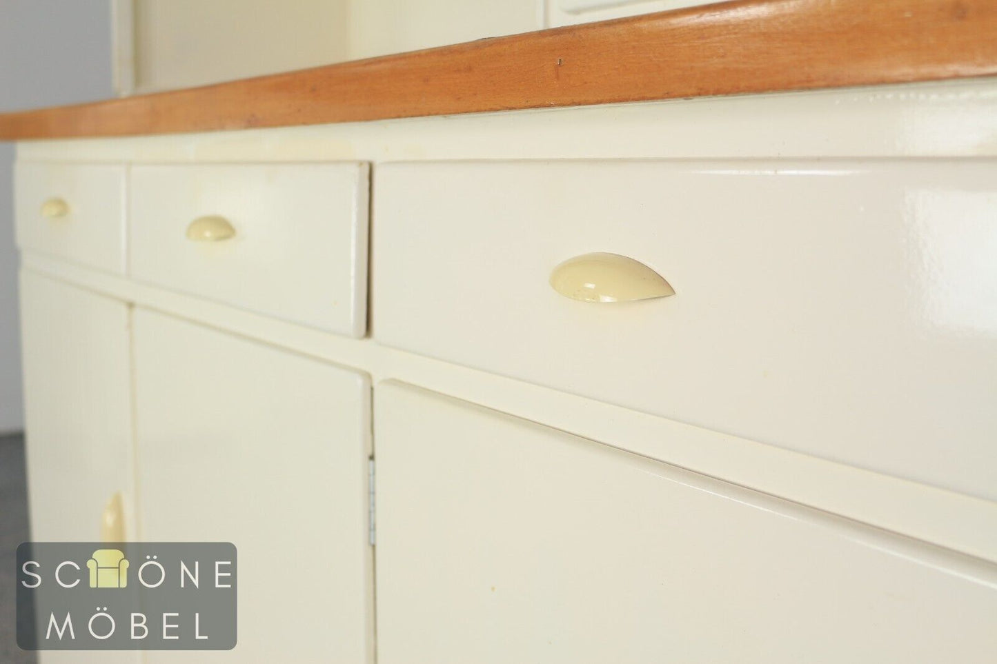 Mid Century Küchen Buffet Weiß Schrank 50er 60er Jahre Vintage Sideboard