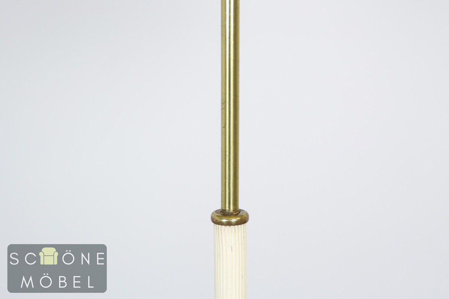 Hübsche Vintage Retro Stehlampe weißer Lampenschirm Lampe E27 Fassung Schalter