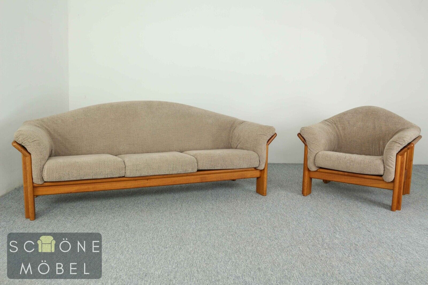 Silkeborg 3er Sofa Danish Design Vintage Couch Mid Century Retro 3 Sitzer Teak
