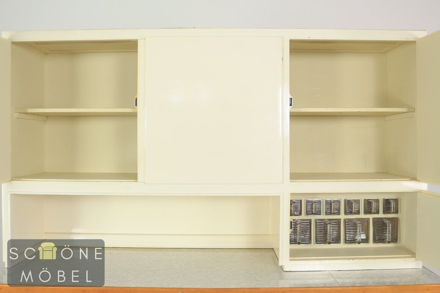 Mid Century Küchen Buffet Weiß Schrank 50er 60er Jahre Vintage Sideboard