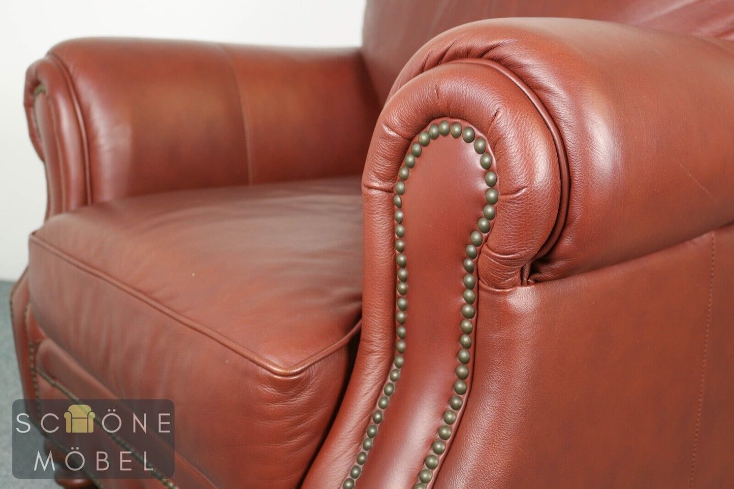 Encore Home Design Ledersessel Echtleder Sessel 1er Leder Armchair Chesterfield