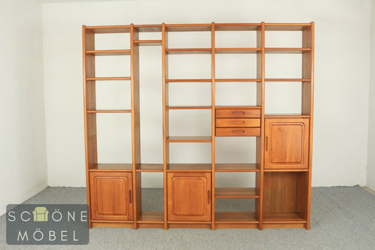Retro Teak Regalsystem Danishes Design Regal Vintage Bücherschrank Bücherregal