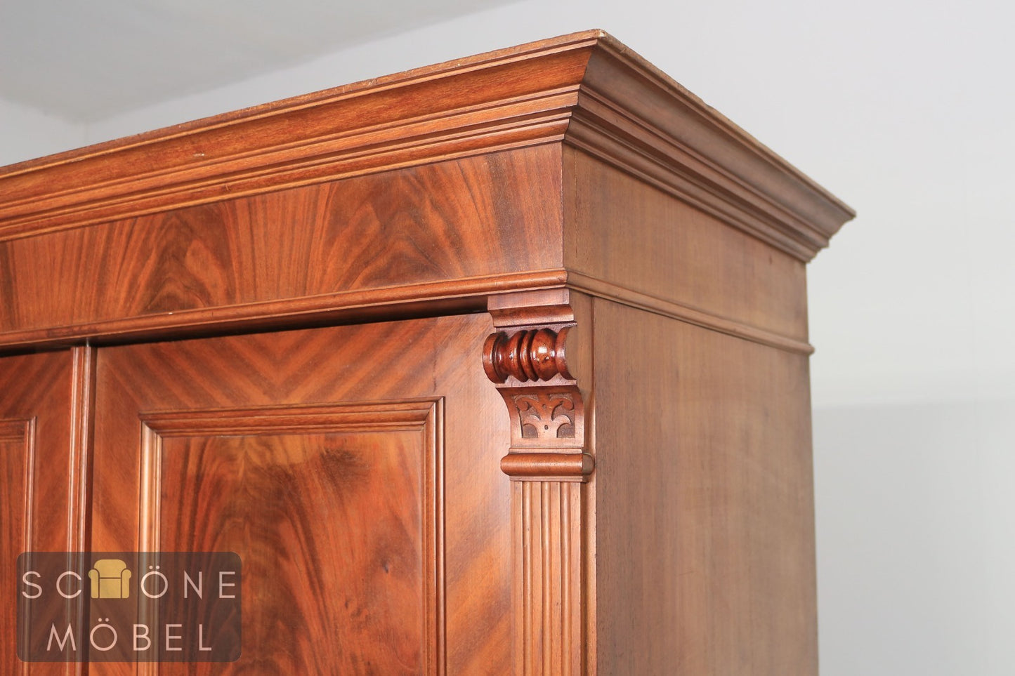 Wunderschöner Gründerzeit Kleiderschrank Garderobe Antik Stil Schrank Wardrobe