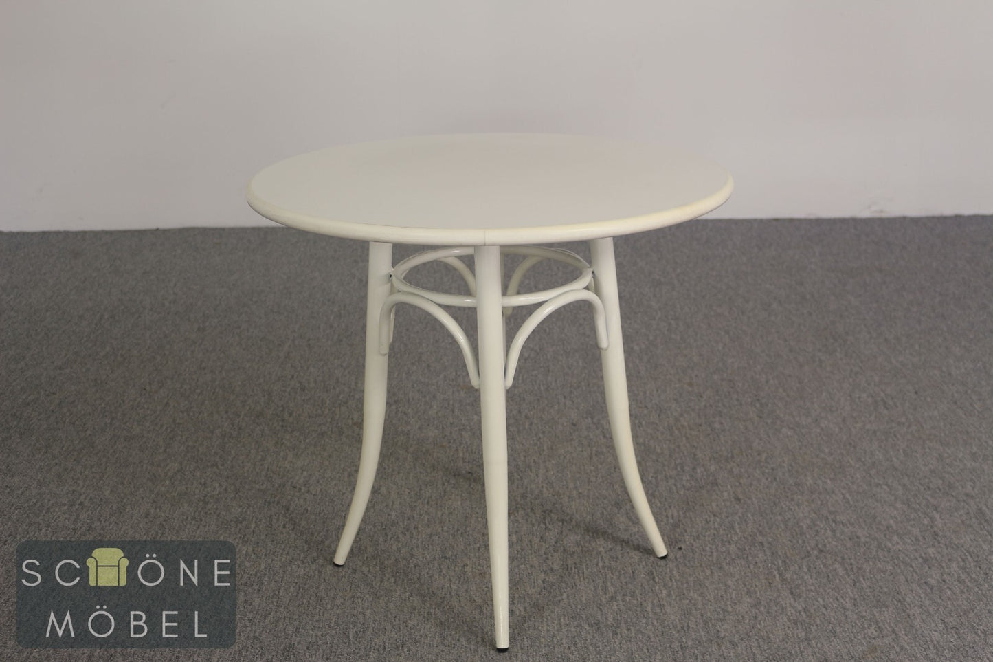 klassisch rustikaler Stil Beistelltisch Vintage Retro Tisch Mid Century Rund