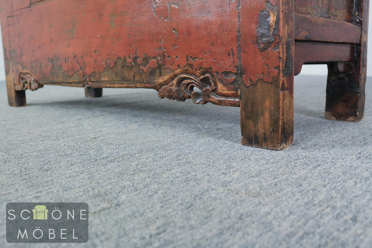 Asiatisch Antike China Kommode Kolonial Stil Patina Sideboard Sammlerstücke
