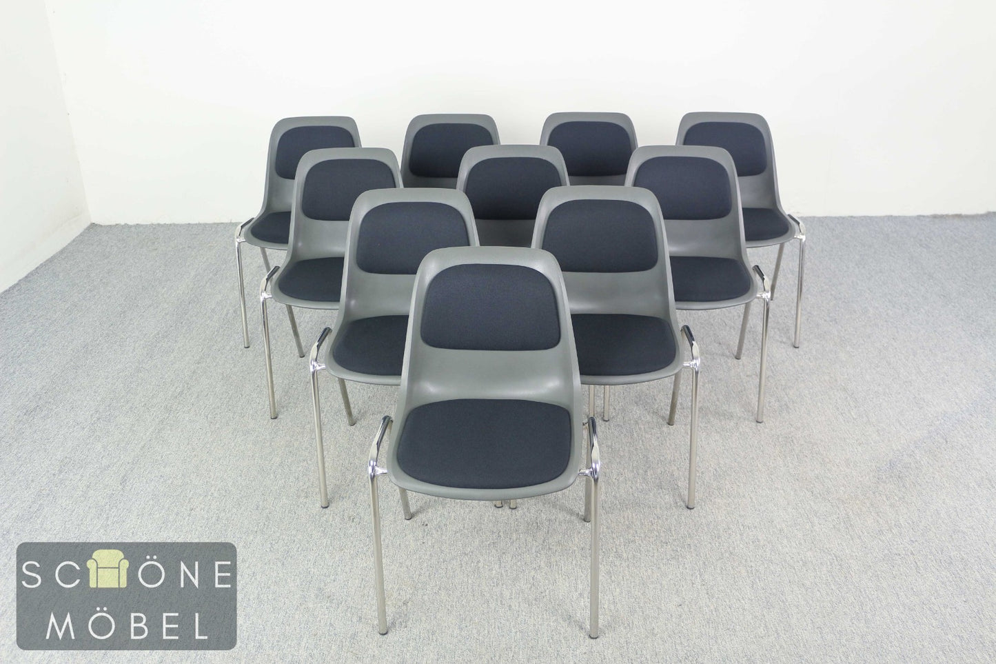 Vintage Stuhl Industrial Esszimmer Stühle Stapelbarer Design Chair