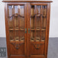 Antike Jugendstil Vitrine Bücherschrank Glasvitrine Eiche massiv Schrank