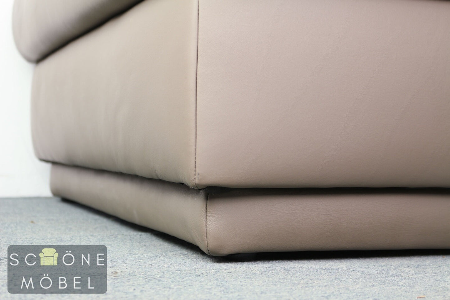 Bequemes Designer Ecksofa Ledersofa Echtleder Sofa Moderne Couch Leder 5 sitzer