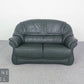 Bequeme Elastoform Leder 2er Sofa Echtleder Couch Couchgarnitur 2 Sitzer