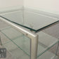 Industrial Style Beistelltisch Modern  Glas Tisch Hifi Table Chrom / Glas