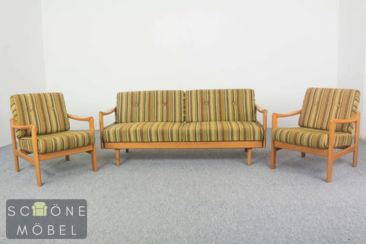Retro 3er Sofa Mid Century Schlafsofa Vintage Couch Walter Knoll 60er Daybad