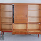 Retro Wohnzimmerschrank Vitrinenschrank Vintage Schrank MidCentury Bücherschrank