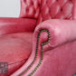 Chesterfield Ohrensessel Ledersessel Echtleder Sessel 1er Leder Armchair English
