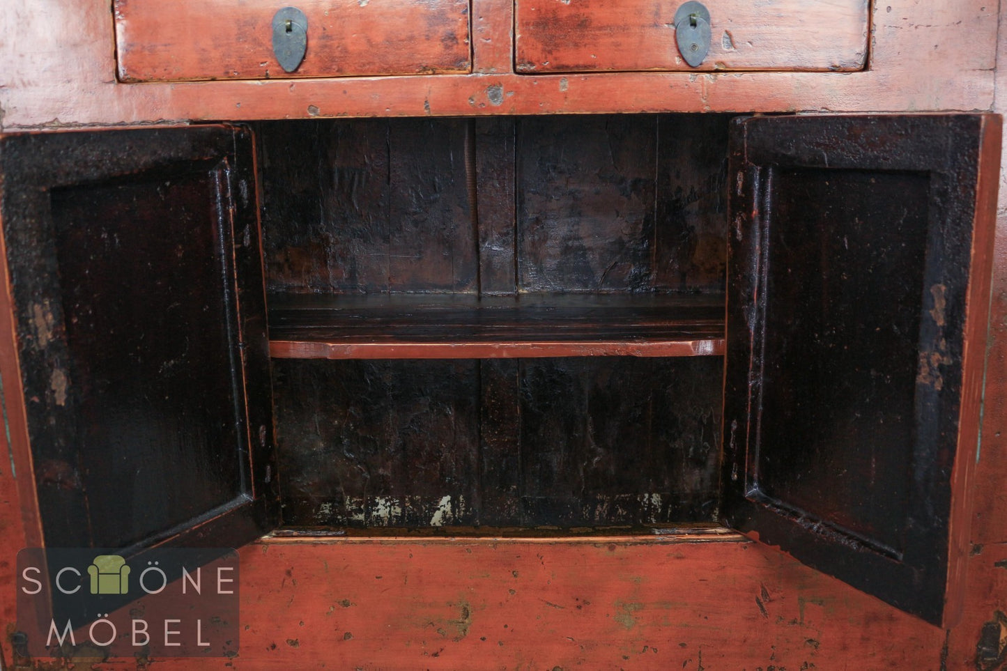 Asiatisch Antike China Kommode Kolonial Stil Patina Sideboard Sammlerstücke