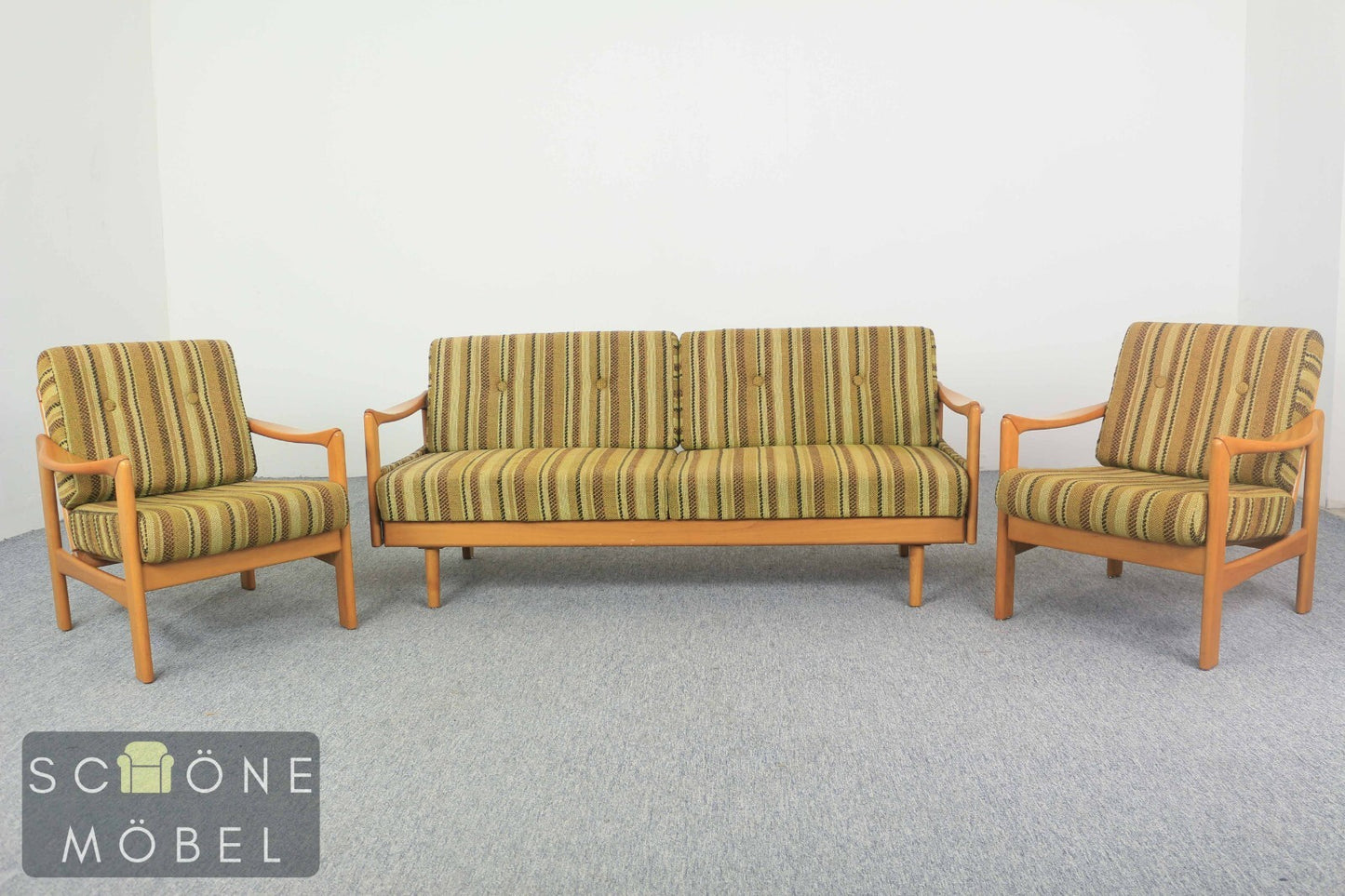 Retro 3er Sofa Mid Century Schlafsofa Vintage Couch Walter Knoll 60er Daybad