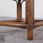Rattan Beistelltisch Hocker Bambus Korbgeflecht Vintage Boho Kolonialstil