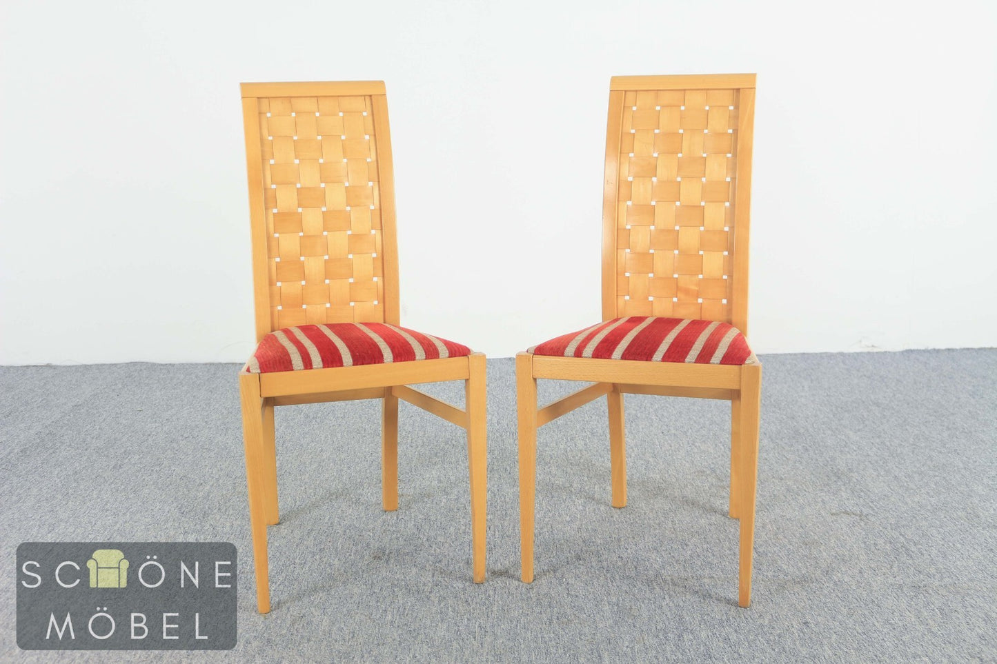 Hübsche 4er Set Vintage Stühle Retro Esszimmer Stuhl Dining Chair