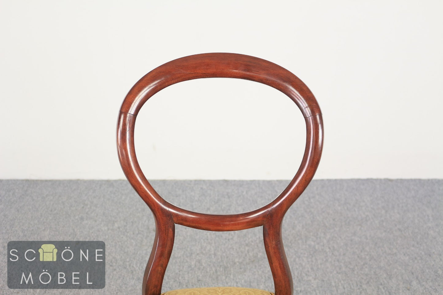 Antik Stil Stuhl Rundrücken Esszimmerstuhl Massivholz Rokoko Biedermeier Vintage