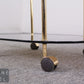 Servierwagen Barwagen Glas Messing Vintage Teewagen Rollwagen 70er