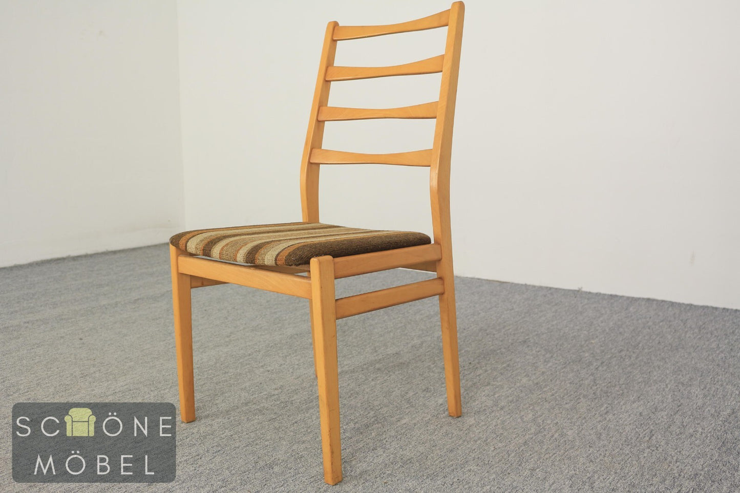 Vintage Stuhl Retro Esszimmer Chair Mid-Century Holzstuhl Skandinavisch