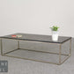 Couchtisch Marmorplatt schlichtes Design Sofa Tisch Industrial Table Metallbeine